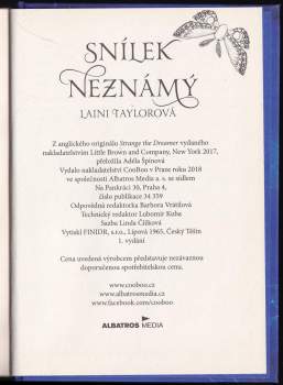 Laini Taylor: Snílek Neznámý