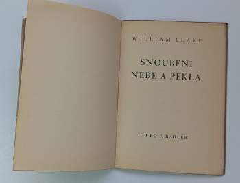 William Blake: Snoubení nebe a pekla