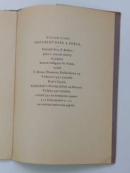 William Blake: Snoubení nebe a pekla