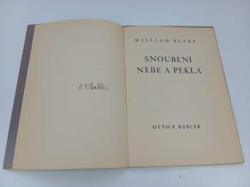 William Blake: Snoubení nebe a pekla