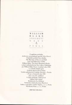 William Blake: Snoubení Nebe a Pekla
