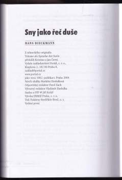 Hans Dieckmann: Sny jako řeč duše