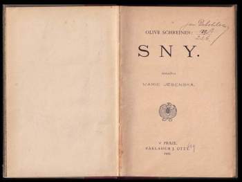 Olive Schreiner: Sny