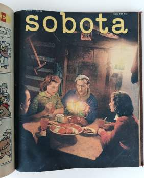 Graham Greene: SOBOTA - obrázkový, kulturní a zábavný týdeník ILUSTRACE ZDENĚK BURIAN - ROČNÍK I. č. 3 - 34 + ROČNÍK II. č. 1 - 8
