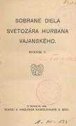 Sobrané diela Svetozára Hurbana Vajanského