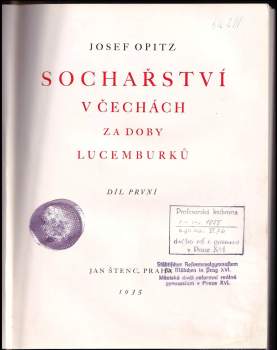 Josef Opitz: Sochařství v Čechách za doby Lucemburků