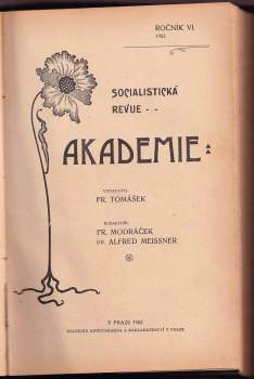 Socialistická revue Akademie, ROČNÍK V. + VI.