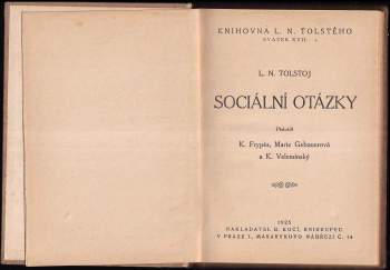 Lev Nikolajevič Tolstoj: Sociální otázky
