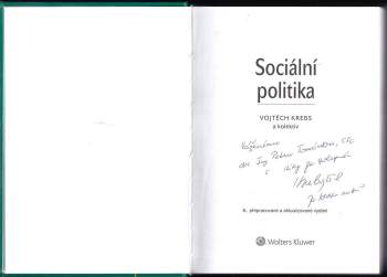 Vojtěch Krebs: Sociální politika