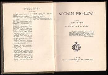 Henry George: Sociální problémy