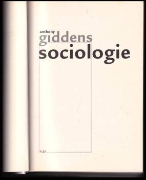 Anthony Giddens: Sociologie