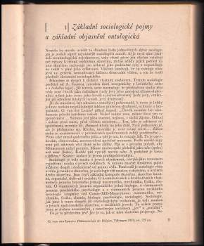 Arnošt Inocenc Bláha: Sociologie