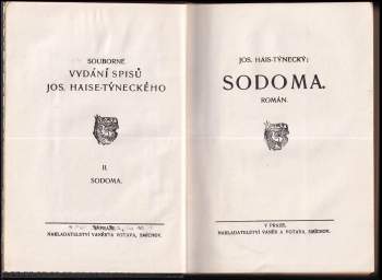 Josef Hais Týnecký: Sodoma