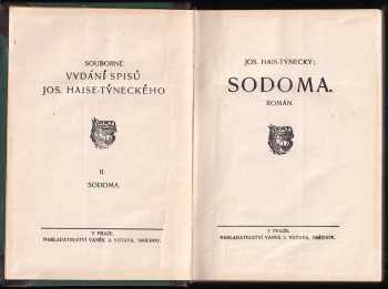 Josef Hais Týnecký: Sodoma