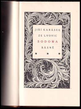 Jiří Karásek ze Lvovic: Sexus necans