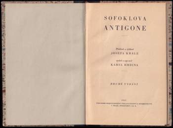 Sofoklés: Sofoklova Antigone