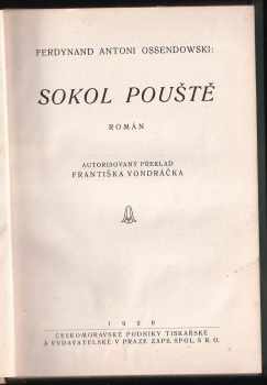 Ferdynand Antoni Ossendowski: Sokol pouště