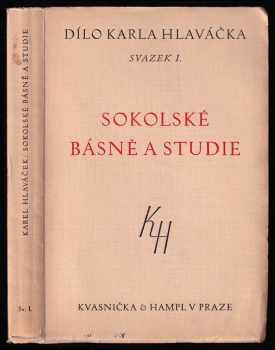 Karel Hlaváček: Sokolské básně a studie