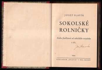 Josef Slavík: Sokolské rolničky