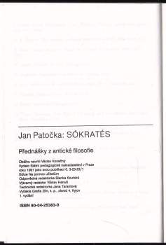 Jan Patočka: Sókratés