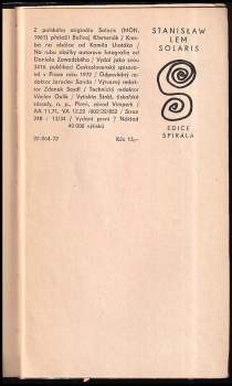 Stanislaw Lem: Solaris