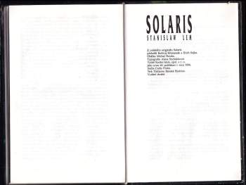 Stanislaw Lem: Solaris