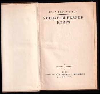Egon Erwin Kisch: Soldat im prager Korps