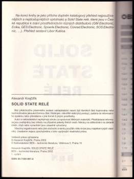 Alexandr Krejčiřík: Solid state relé