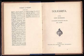 Léon Bourgeois: Solidarita