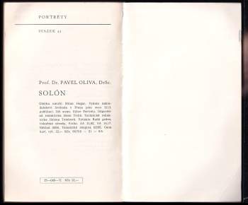 Pavel Oliva: Solón