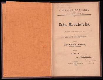 Anne Charlotte Leffler: Soňa Kovalevská