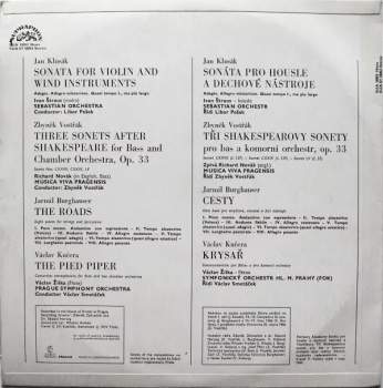 Václav Kučera: Sonata For Violin And Wind Instruments / Three Sonets After Shakespeare / The Roads / The Pied Piper + BOOKLET