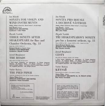 Jan Klusák: Sonata For Violin And Wind Instruments / Three Sonets After Shakespeare / The Roads / The Pied Piper + BOOKLET