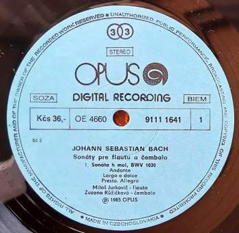 Johann Sebastian Bach: Sonatas For Flute And Harpsichord Bwv 1030-32, Sonatas For Flute And Continuo Bwv 1033-35 (2xLP)