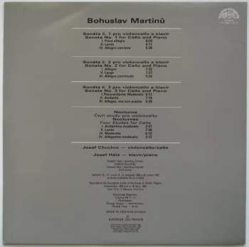 Bohuslav Martinů: Sonatas Nos. 1-3 / Nocturnes (2xLP - 84/2)