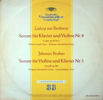 Ludwig van Beethoven: Sonate Für Klavier Und Violine Nr. 8 / Sonate Für Violone Und Klavier Nr. 3