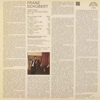 Franz Schubert: Sonatinas For Violin and Piano, Op. 137 (Sonatiny Pro Housle A Klavír)