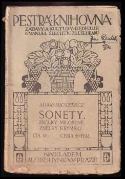 Adam Mickiewicz: Sonety