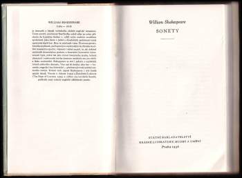 William Shakespeare: Sonety