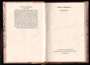 William Shakespeare: Sonety