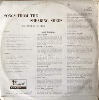 Bush Music Club: Songs From The Shearing Sheds