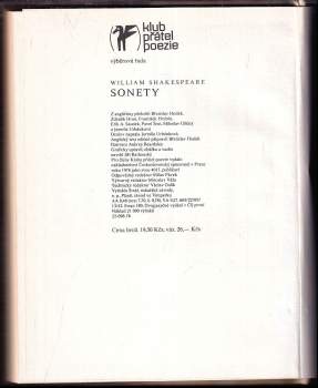 William Shakespeare: Sonnets