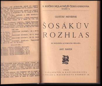 Gustav Meyrink: Šosákův rozhlas