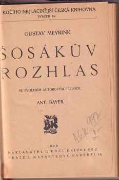 Gustav Meyrink: Šosákův rozhlas