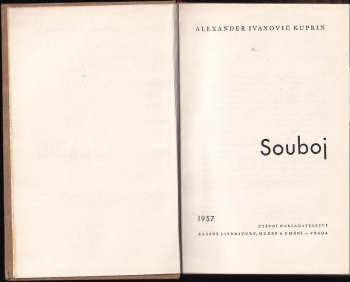 Aleksandr Ivanovič Kuprin: Souboj