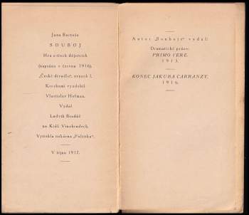 Ján Bartoš: Souboj