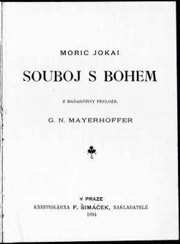 Mór Jókai: Souboj s Bohem