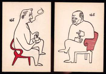 Soubor karikatur/pohlednic od Jaroslava Kándla