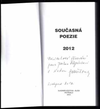 Současná poezie 2012