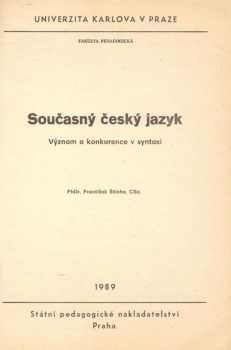 Současný český jazyk